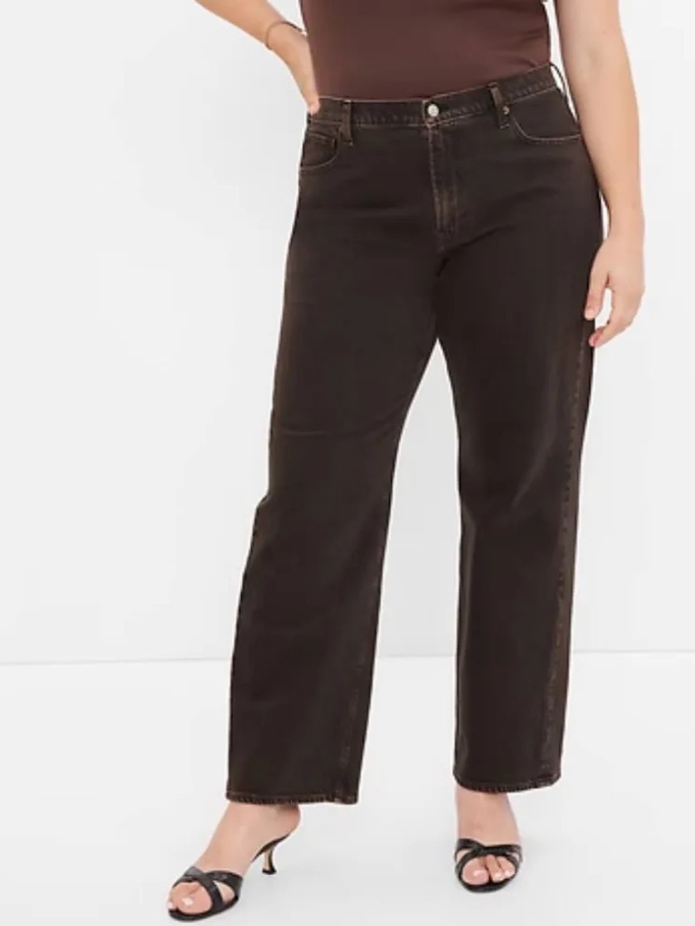 GAP 90s Loose Jeans in Dark Brown